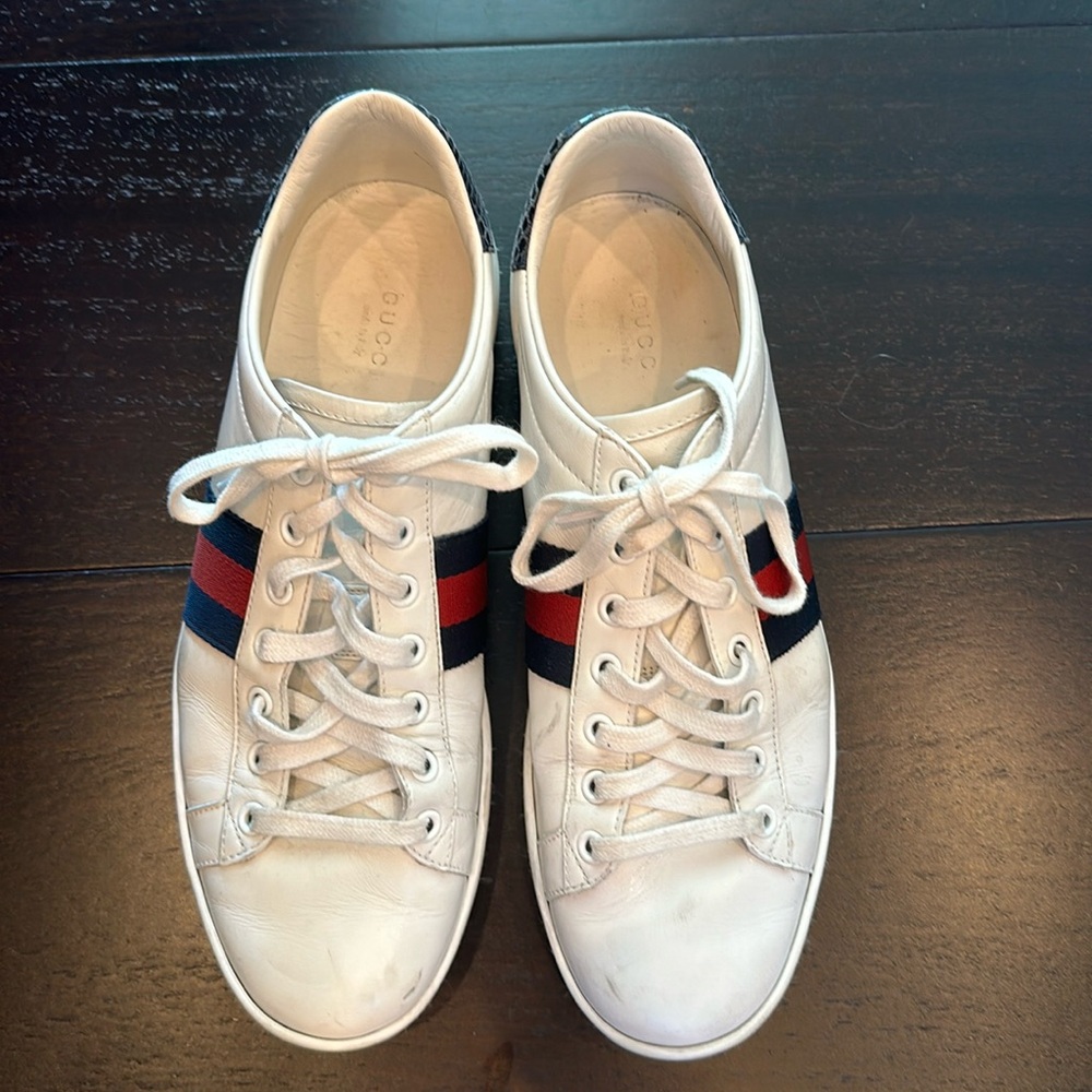 Gucci Ace classic women sneaker 895.00 new blue/red
